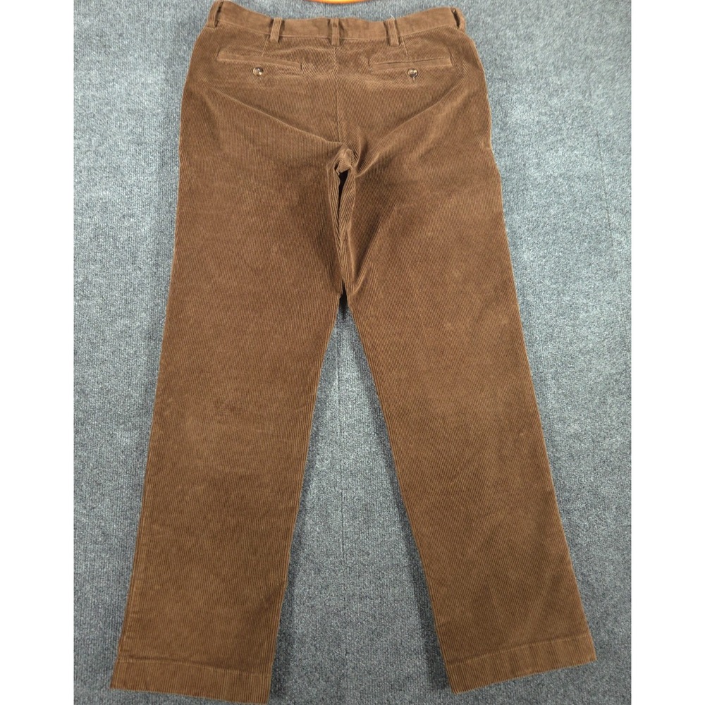 L.L. Bean Stretch Country Corduroy Pants Mens 33x32 (Fit 34x31) Brown - Picture 9 of 14